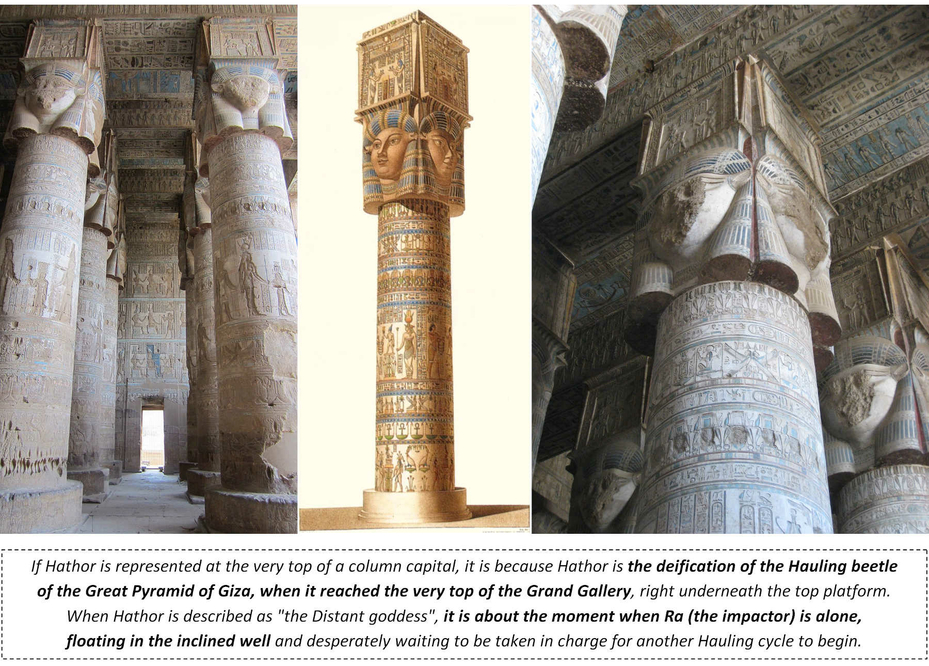 Hathor Column Dendera Temple Ancient Egyptian Goddess